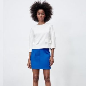 Zara White crop top